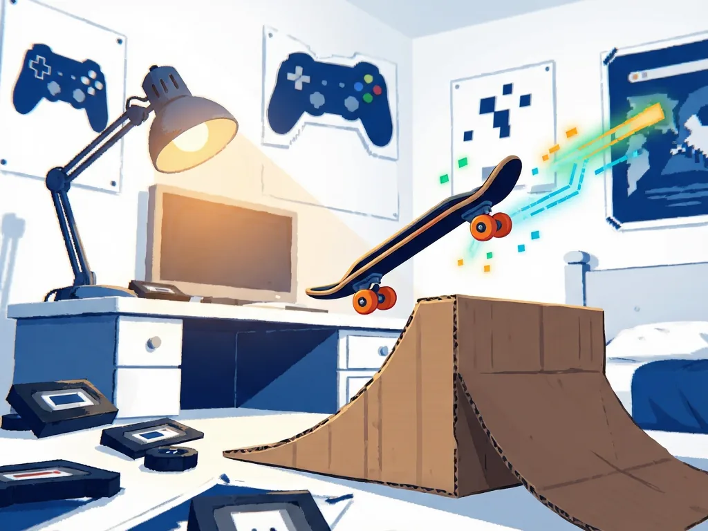 Stuntboost, a Skateboarding Platformer by Tech Dech, Is Out Now